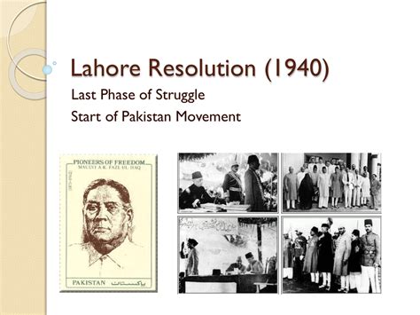 Der Lahore Resolution: Eine Vision eines unabhängigen Staates für Muslime im Indischen Subkontinent